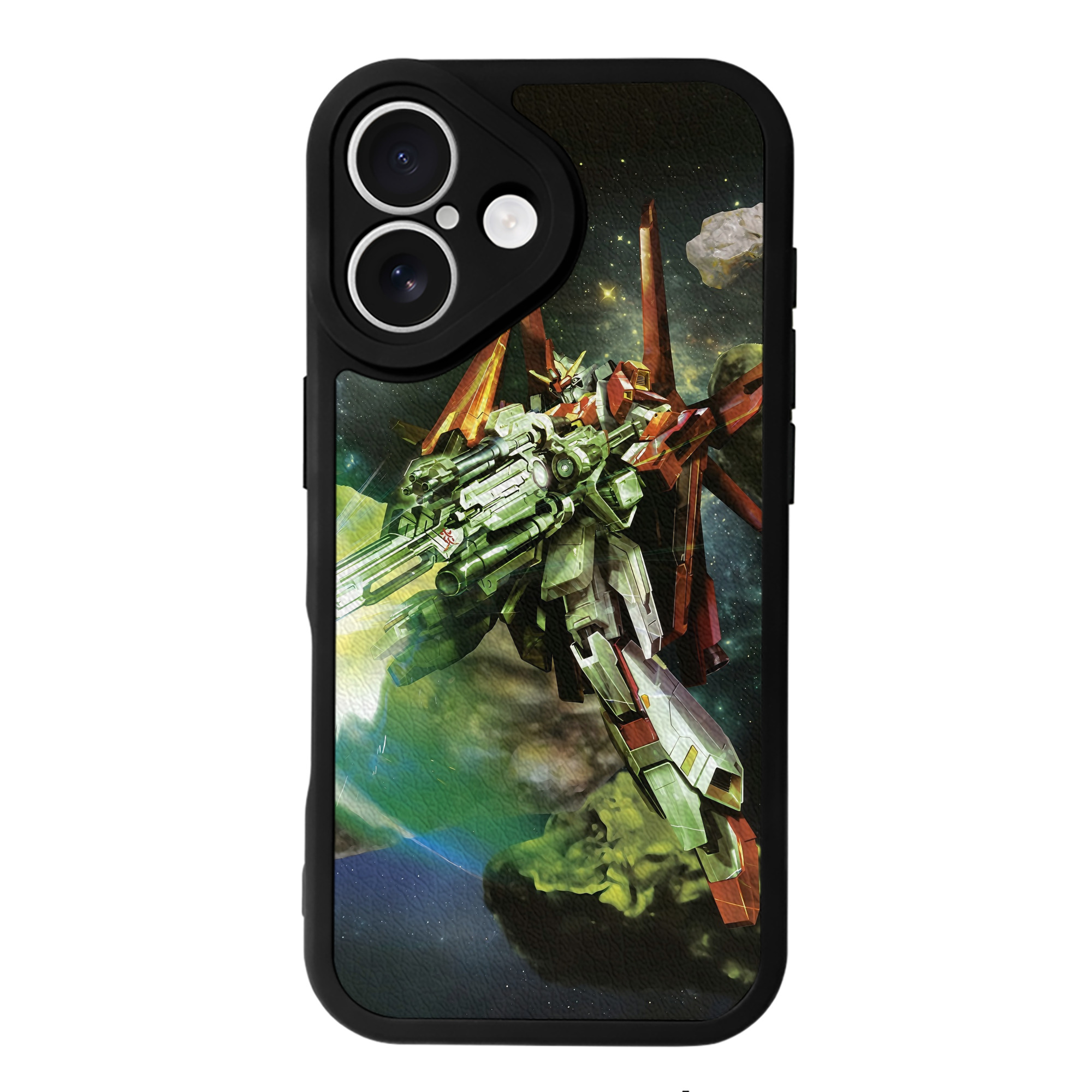 （画像用） 機動戦士ガンダム Mobile Suit Gundam 【iPhone 16シリーズ対応】シリコンスマホケース（レザー調） 材質：シリコン